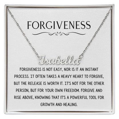 Forgiveness Necklace - Personalized Name Necklace
