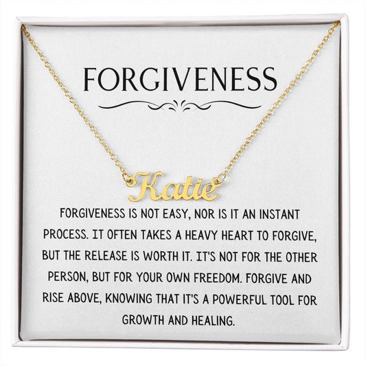 Forgiveness Necklace - Personalized Name Necklace