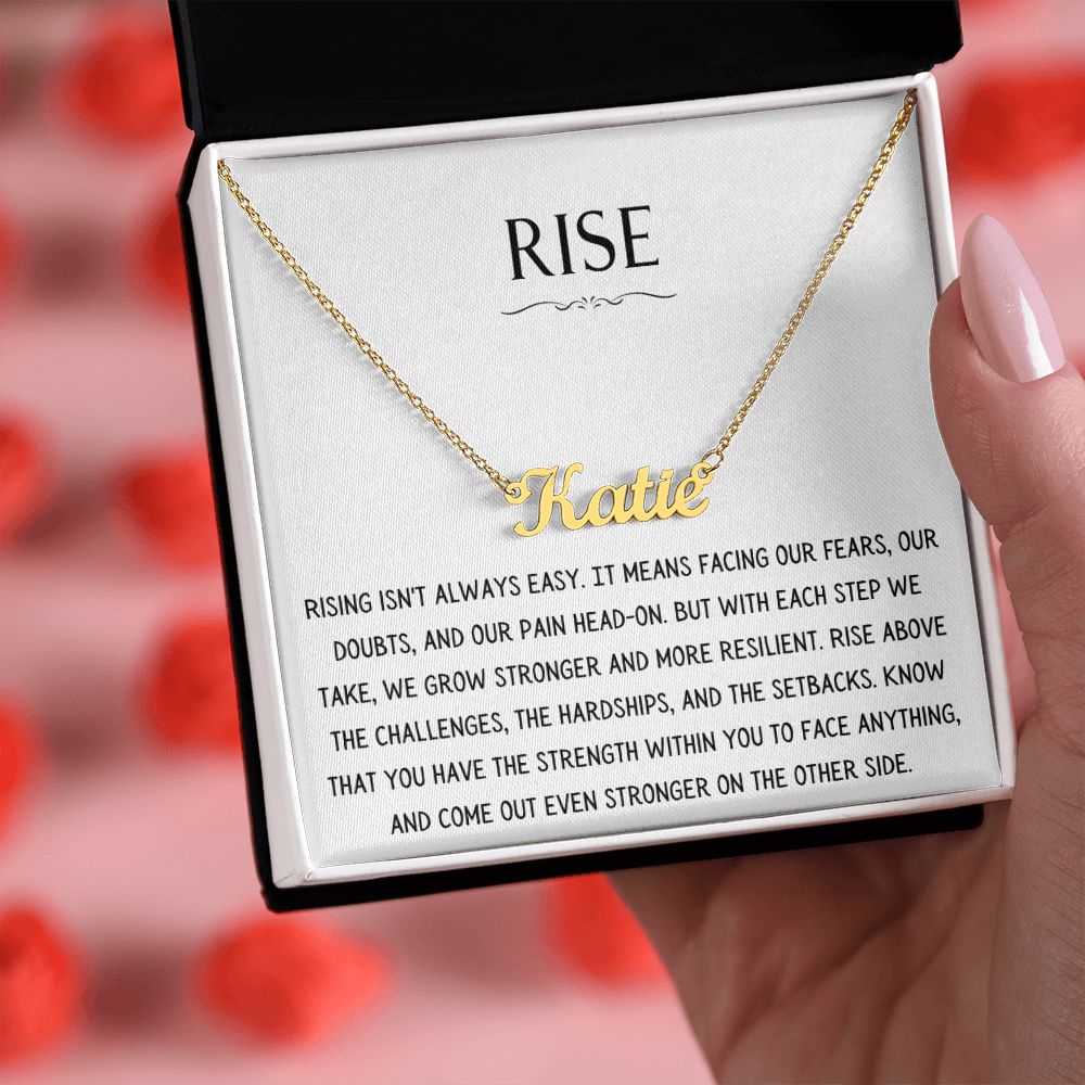 Rise Necklace - Personalized Name Necklace