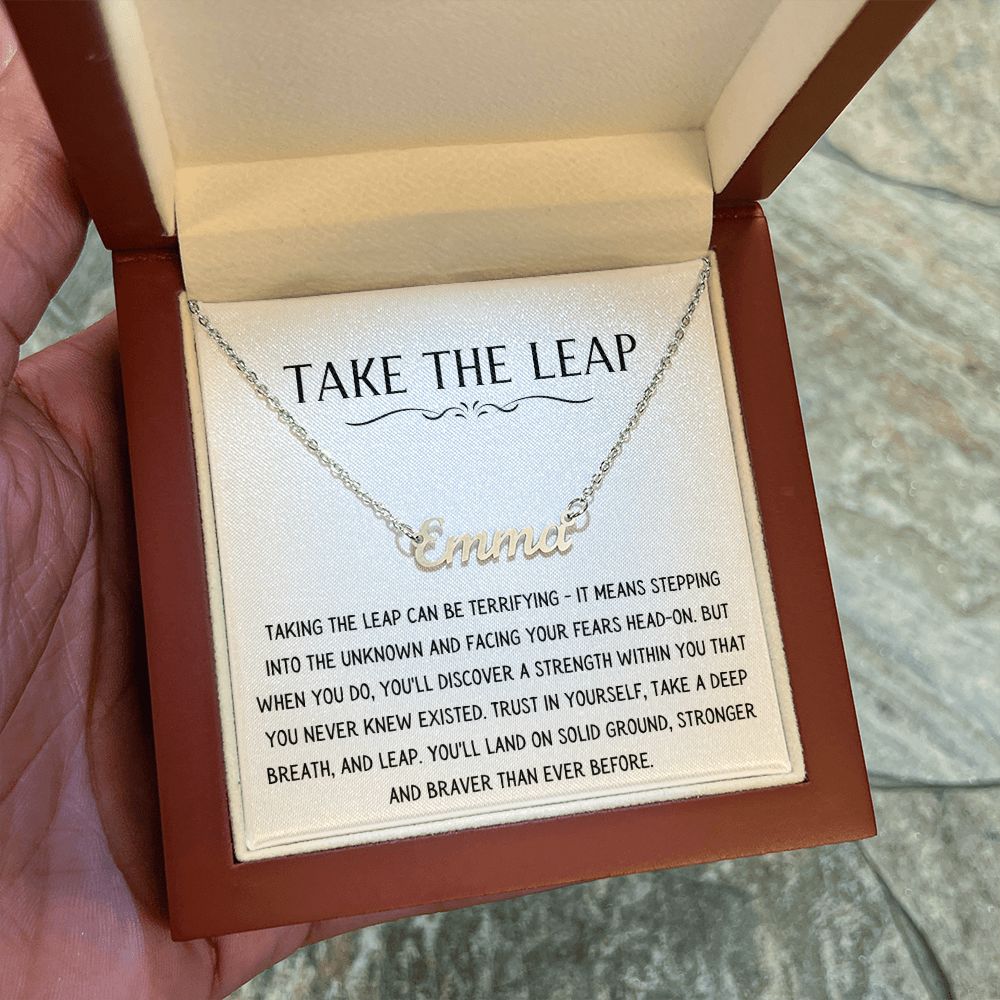 Take The Leap Necklace - Personalized Name Necklace