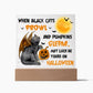 Pumpkins Gleam - Halloween-Themed Acrylic Display Centerpiece