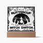 Witch Switch - Halloween-Themed Acrylic Display Centerpiece