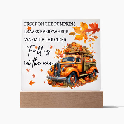 Fall Is In The Air - Fall/Thanksgiving-Themed Acrylic Display Centerpiece
