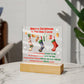 To The One I Love - Christmas-Themed Acrylic Display Centerpiece For My Love