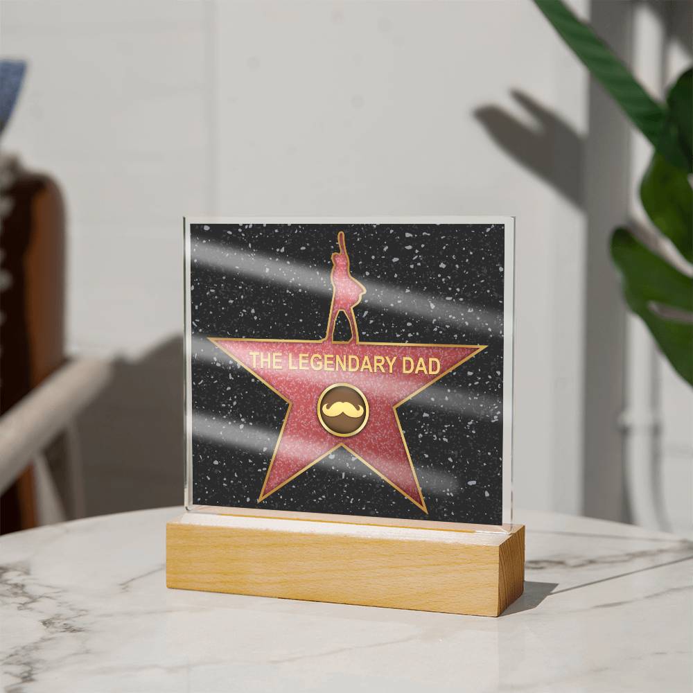 The Legendary Dad - Acrylic Display Centerpiece For Dad