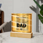 Official Recognition - Acrylic Display Centerpiece For Dad