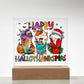 HappyHalloThanksMas - Festive Acrylic Display Centerpiece