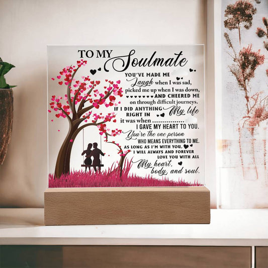 As Long As I'm With You - Acrylic Display Centerpiece For Soulmate