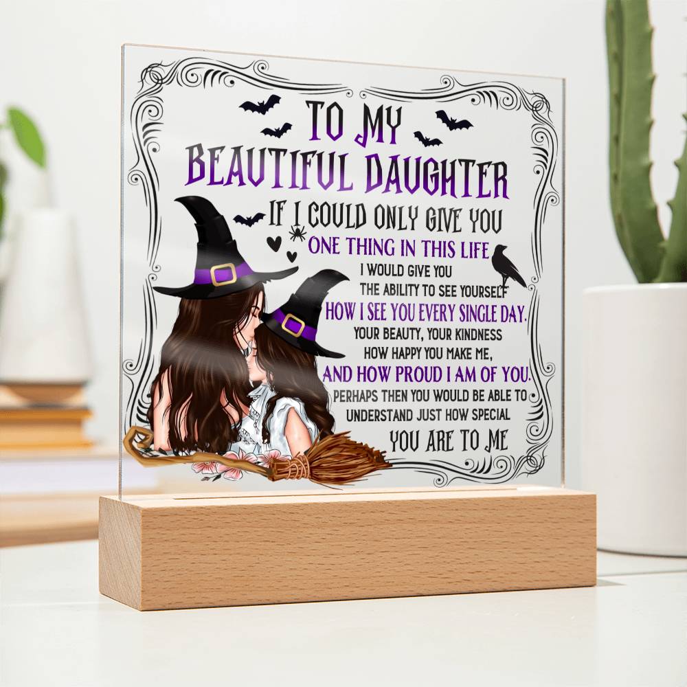 How Special You Are To Me - Halloween-Themed Acrylic Display Centerpiece For Daughter