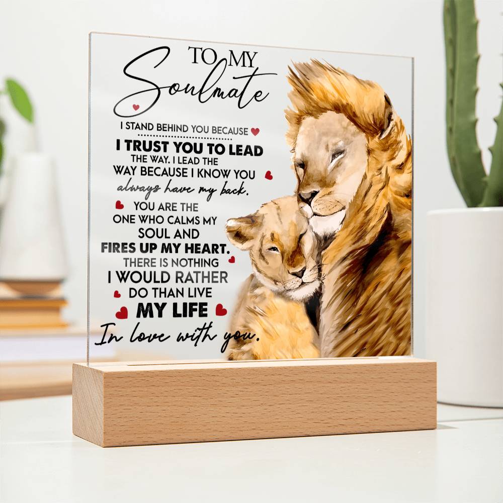 I Trust You - Acrylic Display Centerpiece For Soulmate