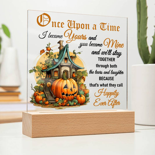 Tears And Laughter - Halloween-Themed Acrylic Display Centerpiece For Soulmate