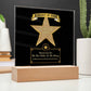 Best Father In The Galaxy - Acrylic Display Centerpiece For Dad