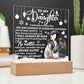 Loving You With All My Heart - Christmas-Themed Acrylic Display Centerpiece For Your Daughter