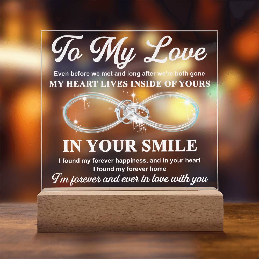 In Your Smile - Acrylic Display Centerpiece For Soulmate