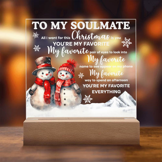 All I Want For Christmas - Christmas-Themed Acrylic Display Centerpiece For Soulmate