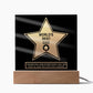 Walk Of Fame - Acrylic Display Centerpiece For Dad