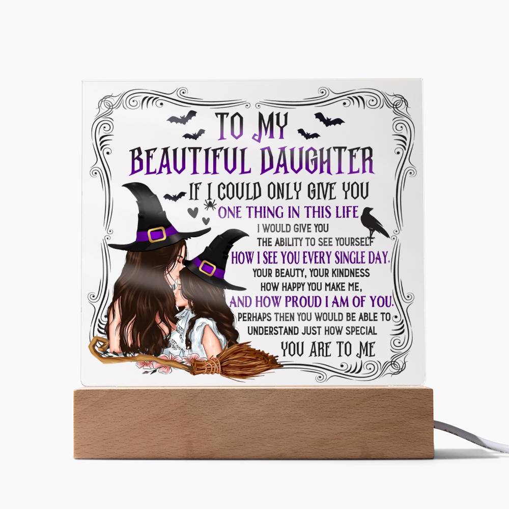 How Special You Are To Me - Halloween-Themed Acrylic Display Centerpiece For Daughter