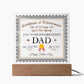 World's Greatest Dad - Acrylic Display Centerpiece For Dad