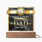 Certificate Of Achievement - Acrylic Display Centerpiece For Dad