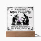 Witch Property - Halloween-Themed Acrylic Display Centerpiece