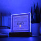 World's Greatest Dad - Acrylic Display Centerpiece For Dad
