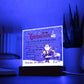 With You In Your Heart - Christmas-Themed Acrylic Display Centerpiece For Grandson