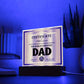 Official Recognition - Acrylic Display Centerpiece For Dad