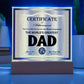 Official Recognition - Acrylic Display Centerpiece For Dad