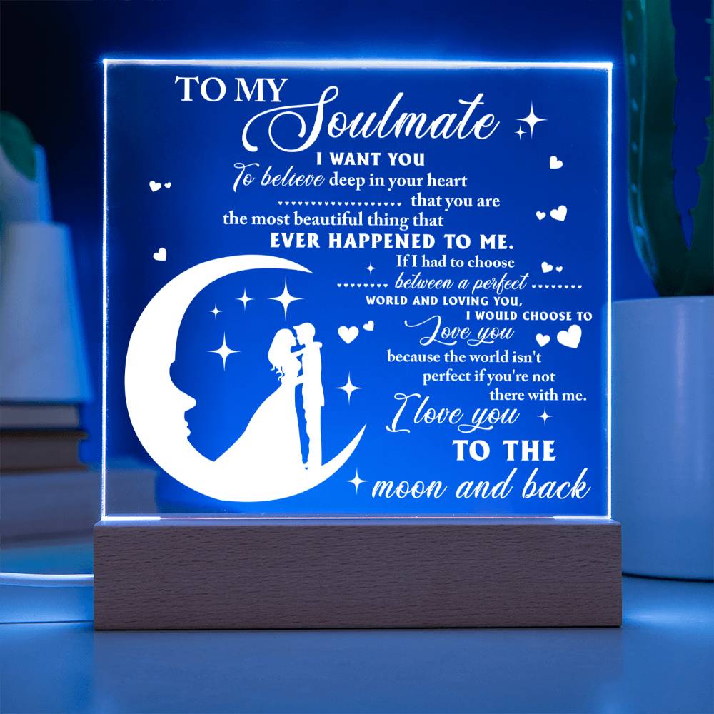 Deep In Your Heart - Acrylic Display Centerpiece For Soulmate
