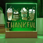 Give Thanks - Thanksgiving-Themed Acrylic Display Centerpiece