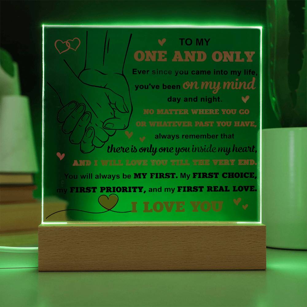 My First Real Love - Acrylic Display Centerpiece For Soulmate