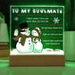 Love You More - Christmas-Themed Acrylic Display Centerpiece For Soulmate
