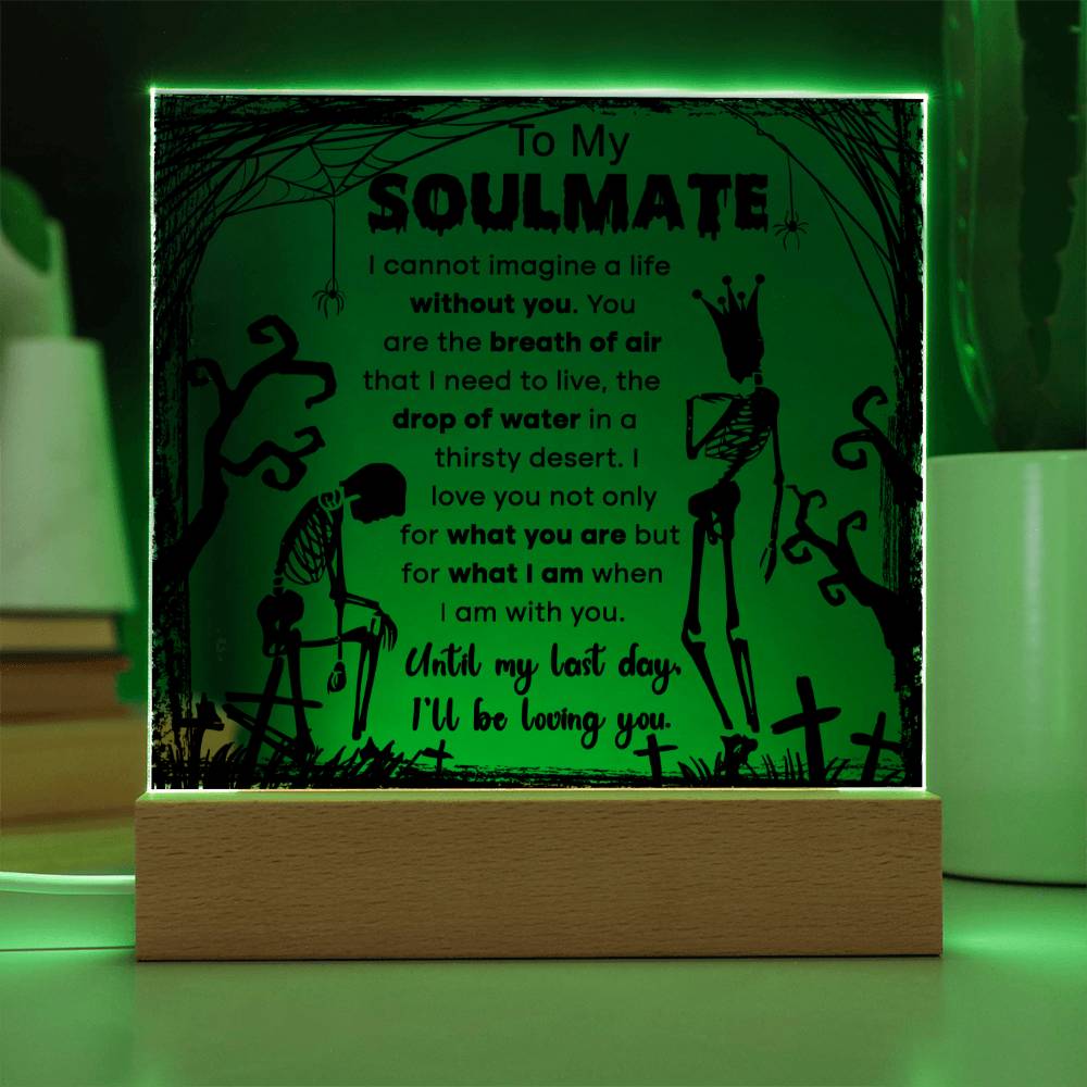 Breath Of Air - Halloween-Themed Acrylic Display Centerpiece For Soulmate