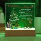 Christmas In Heaven- Christmas-Themed In Memory Of Acrylic Display Centerpiece