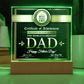 Certificate Of Achievement - Acrylic Display Centerpiece For Dad