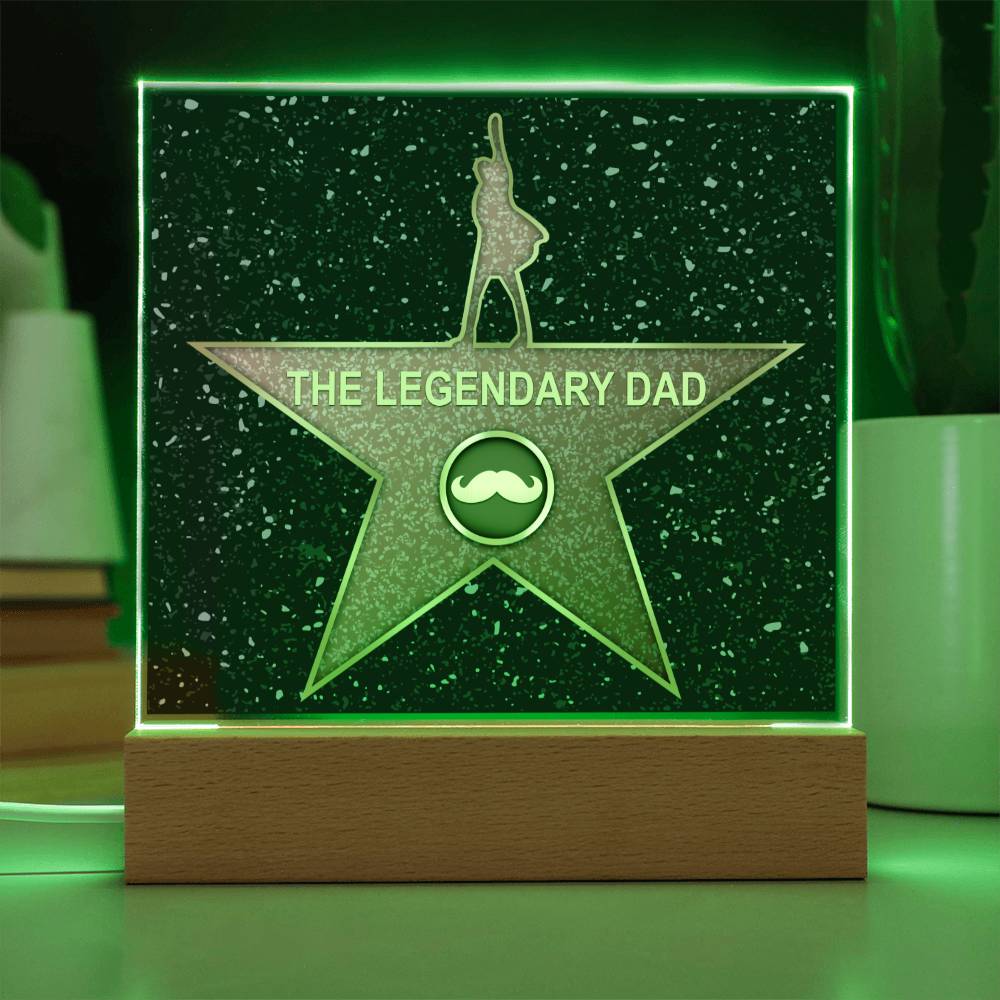 The Legendary Dad - Acrylic Display Centerpiece For Dad