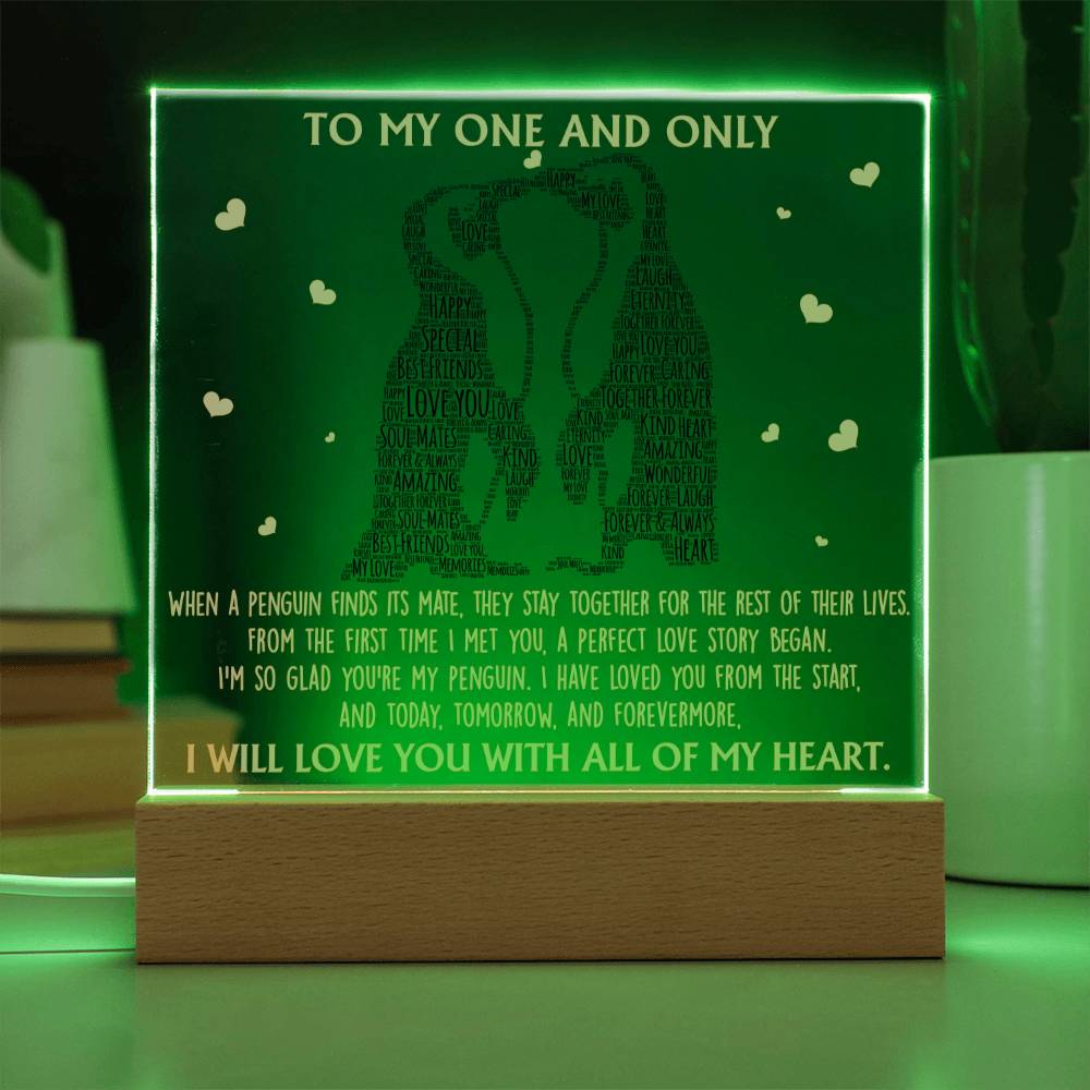 Perfect Love Story - Acrylic Display Centerpiece For Soulmate