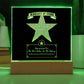 Best Father In The Galaxy - Acrylic Display Centerpiece For Dad