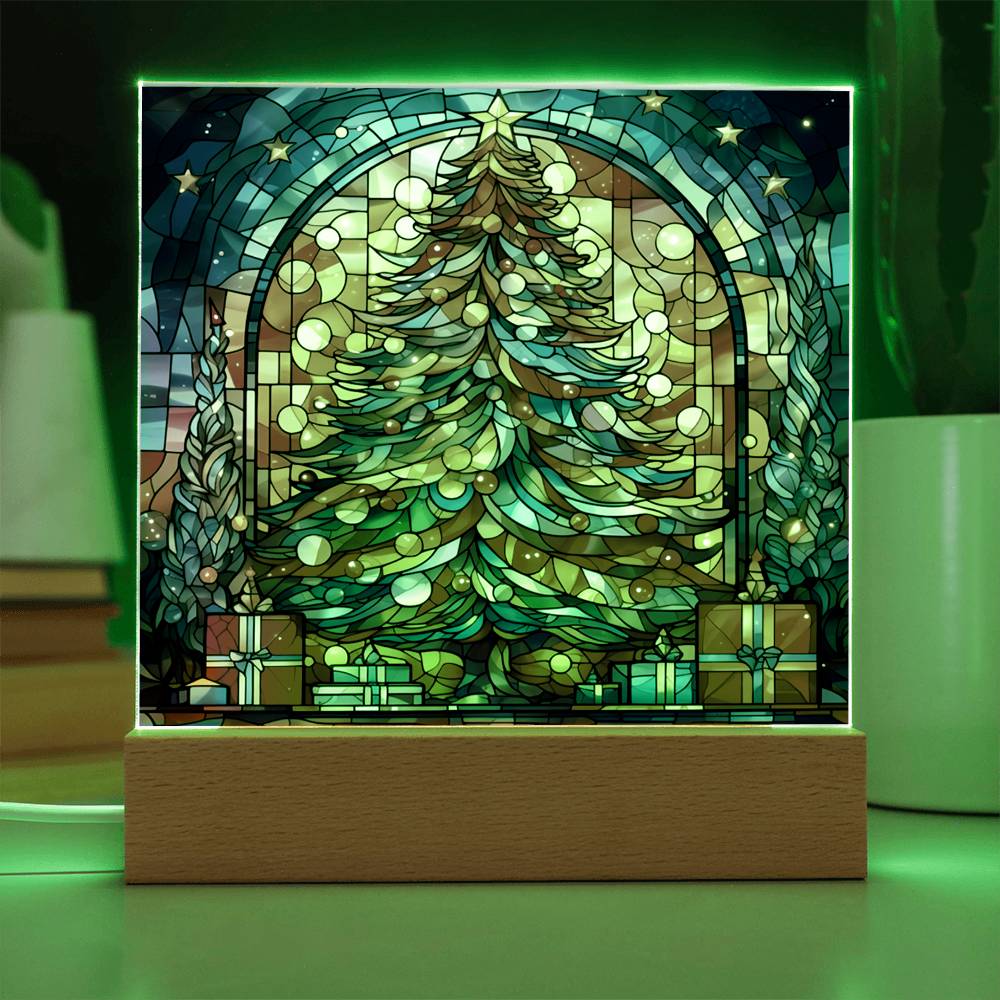 Majestic Tree - Christmas-Themed Acrylic Display Centerpiece