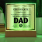 Official Recognition - Acrylic Display Centerpiece For Dad