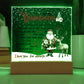 With You In Your Heart - Christmas-Themed Acrylic Display Centerpiece For Grandson