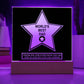 Walk Of Fame - Acrylic Display Centerpiece For Dad