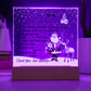 With You In Your Heart - Christmas-Themed Acrylic Display Centerpiece For Grandson