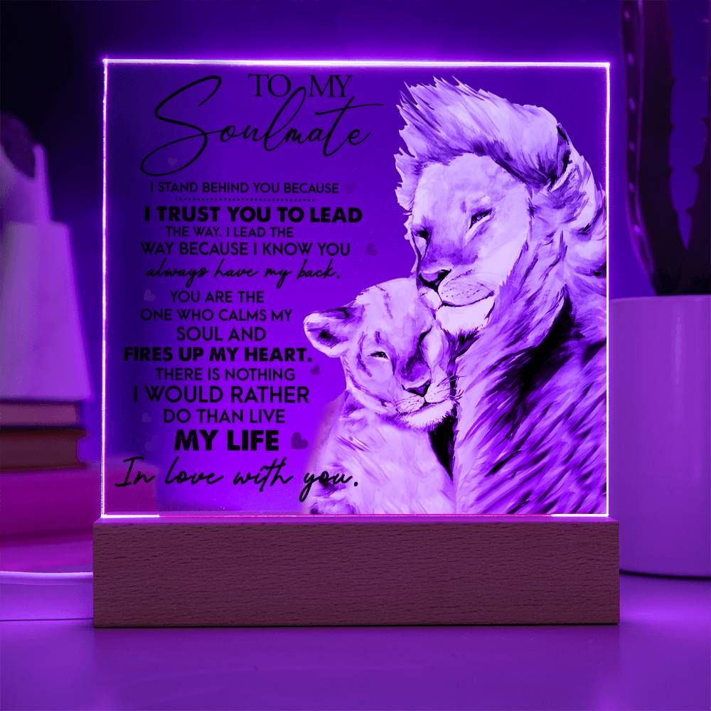 I Trust You - Acrylic Display Centerpiece For Soulmate