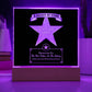 Best Father In The Galaxy - Acrylic Display Centerpiece For Dad