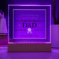 World's Greatest Dad - Acrylic Display Centerpiece For Dad