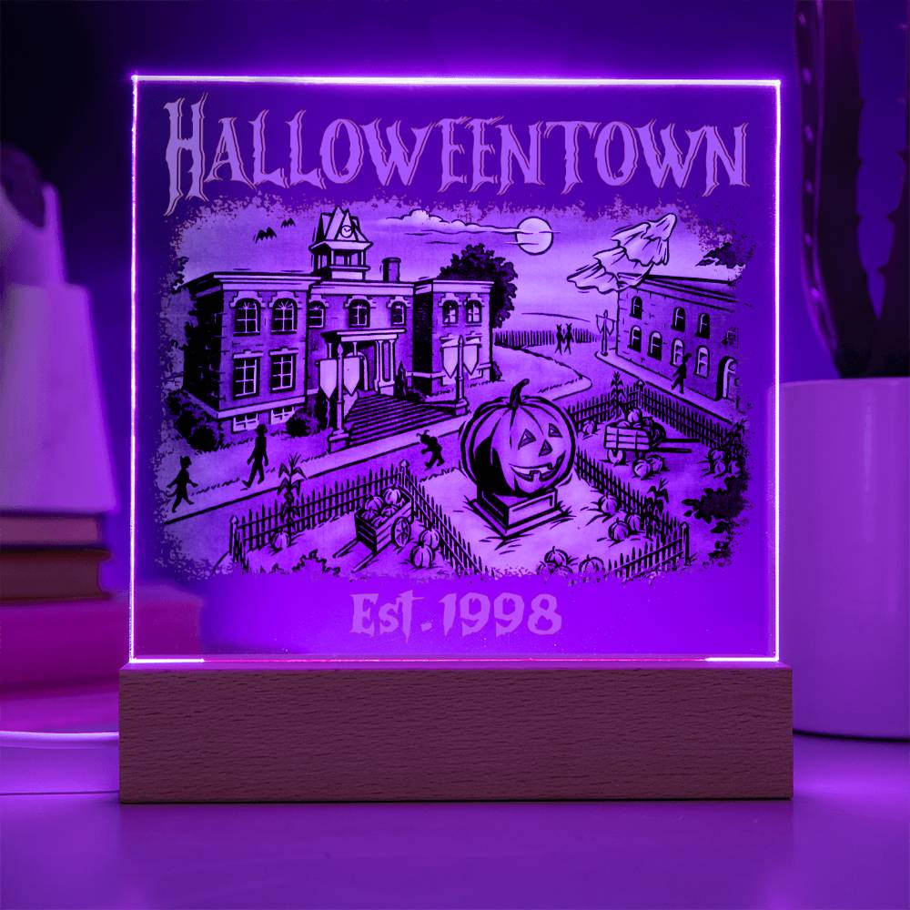 HalloweenTown Acrylic Display Centerpiece