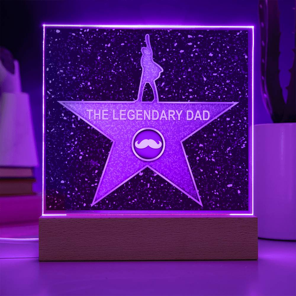 The Legendary Dad - Acrylic Display Centerpiece For Dad