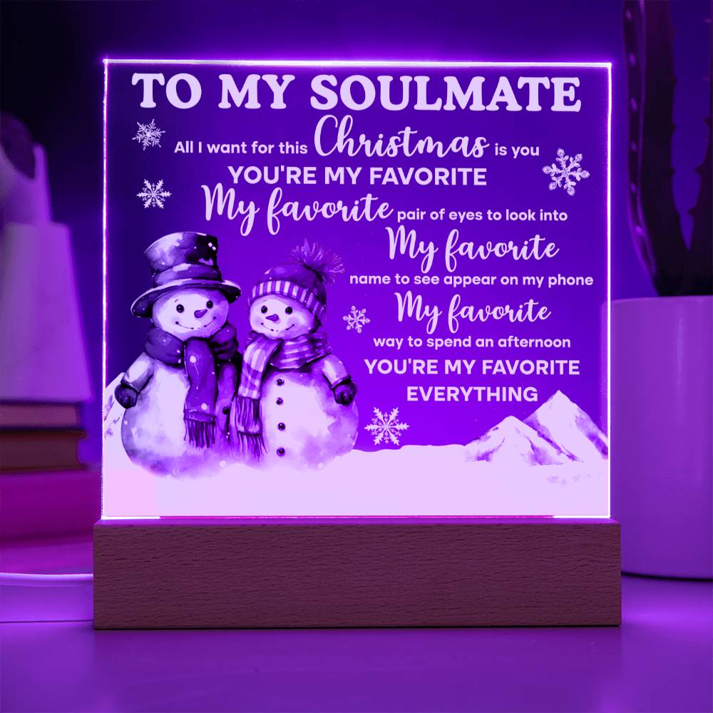 All I Want For Christmas - Christmas-Themed Acrylic Display Centerpiece For Soulmate