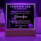Appreciation - Acrylic Display Centerpiece For Grandpa